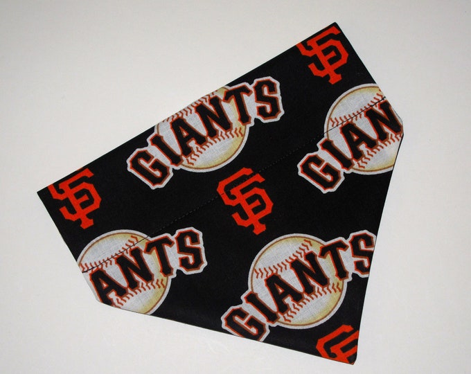 No-Tie, Slip Over Collar Dog Bandana, San Francisco Giants (collar not included)