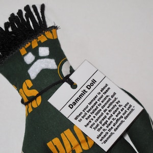 Dammit Doll, Green Bay Packers, stress relief