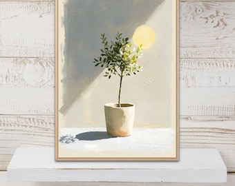 Olive Tree Poster ,Olive Tree Print, Olive Tree Wall Art, Olive Print, Botanical Print, Kitchen Decor