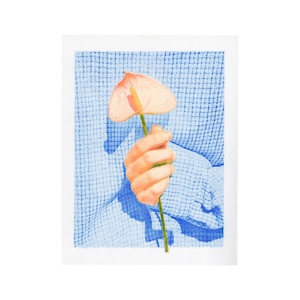Anthurium, Risograph Print, Blue 2022