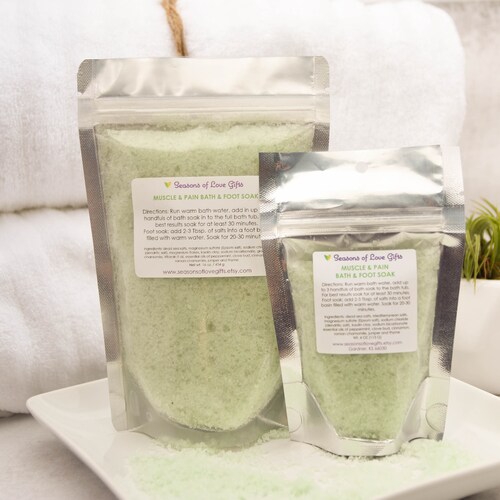 Premium Soaking Salts 1 Lb Bulk Bath Salts Relaxing Bath Etsy