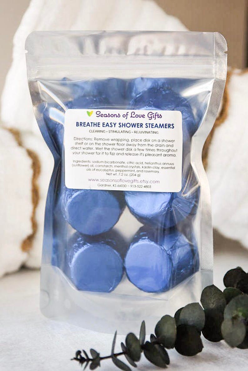 Eucalyptus Shower Steamer Shower Tablets For Sinus Menthol Etsy