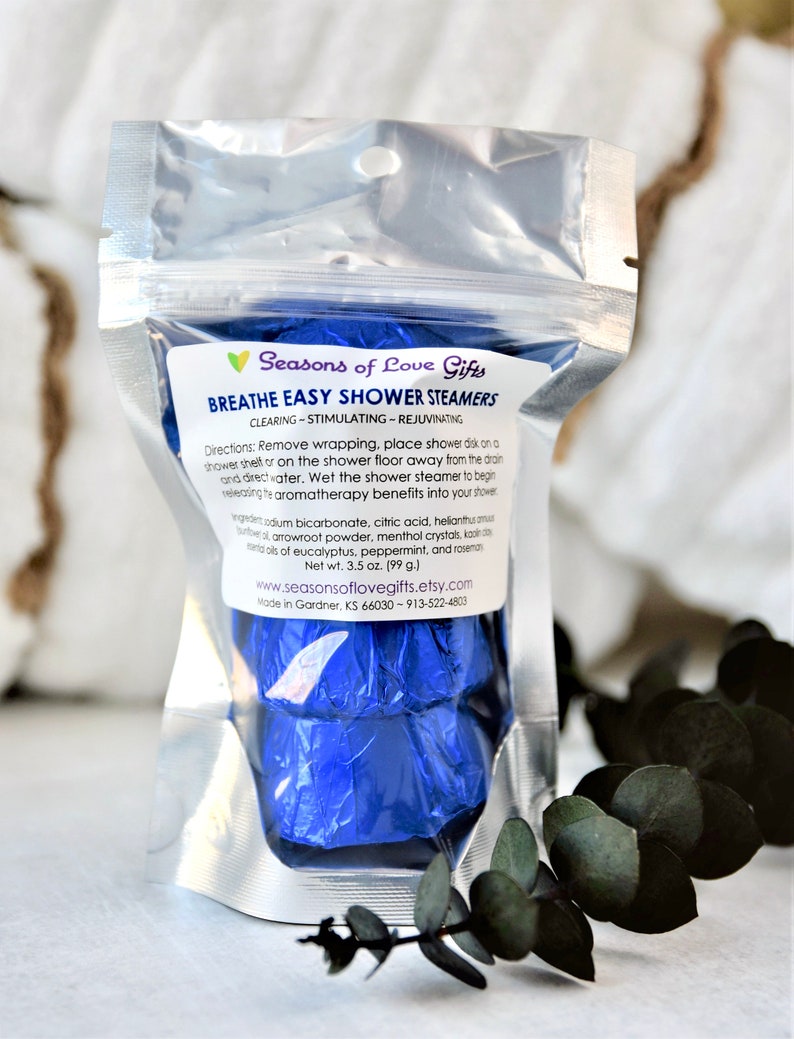 Eucalyptus Shower Steamer Shower Tablets For Sinus Menthol Etsy