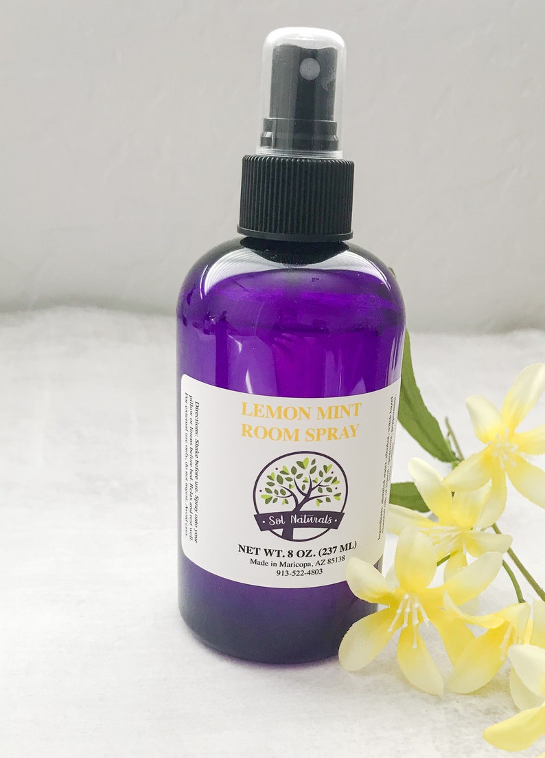 Lemon Mint Room Spray Air Freshener Linen Spray Gift For Etsy