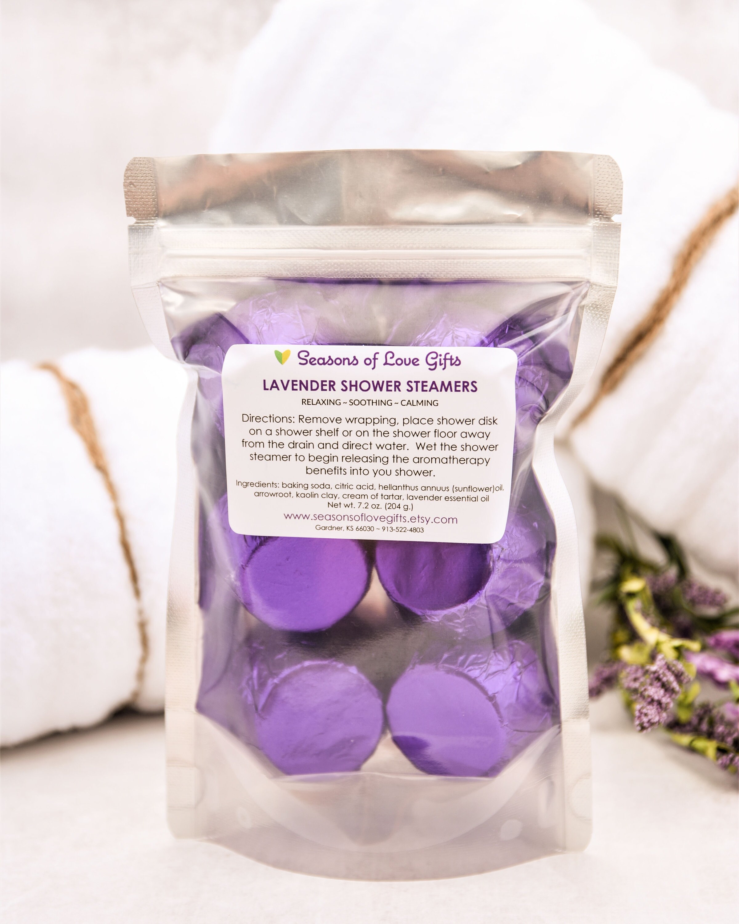 Lavender Shower Steamers Relaxing Shower Fizzy Relaxing Etsy