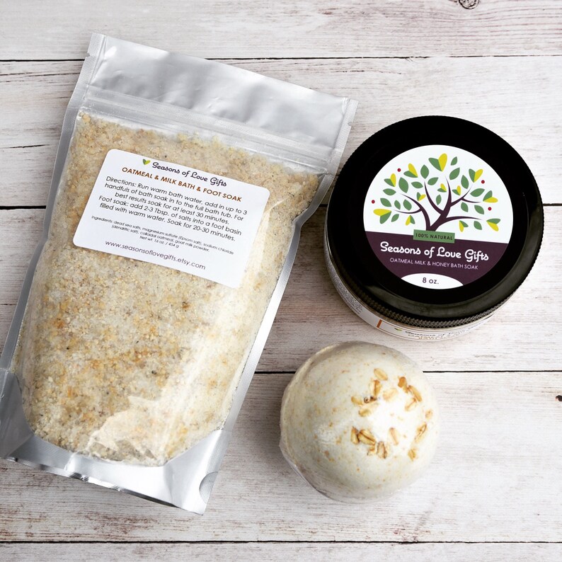 Baby Shower Gift Present Natural Organic Oatmeal Baby Bath Soak for Skin