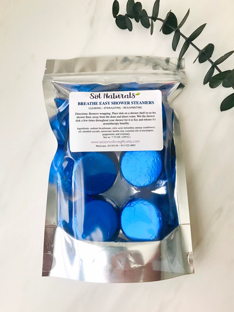 Eucalyptus Shower Steamer Breathe Easy Shower Tablets For Etsy