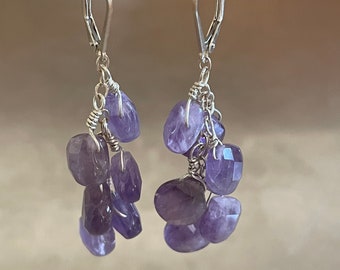 Amethyst Sterling Silver Earrings