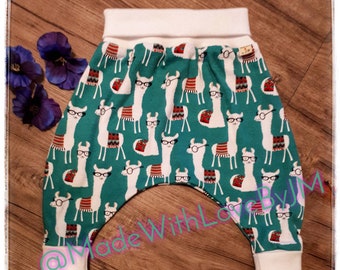 Spring Floral Baby Harem Pants & Hat Set