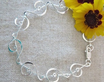 Treble Clef Bracelet and Necklace