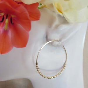 Faceted Mini Bead Hoops