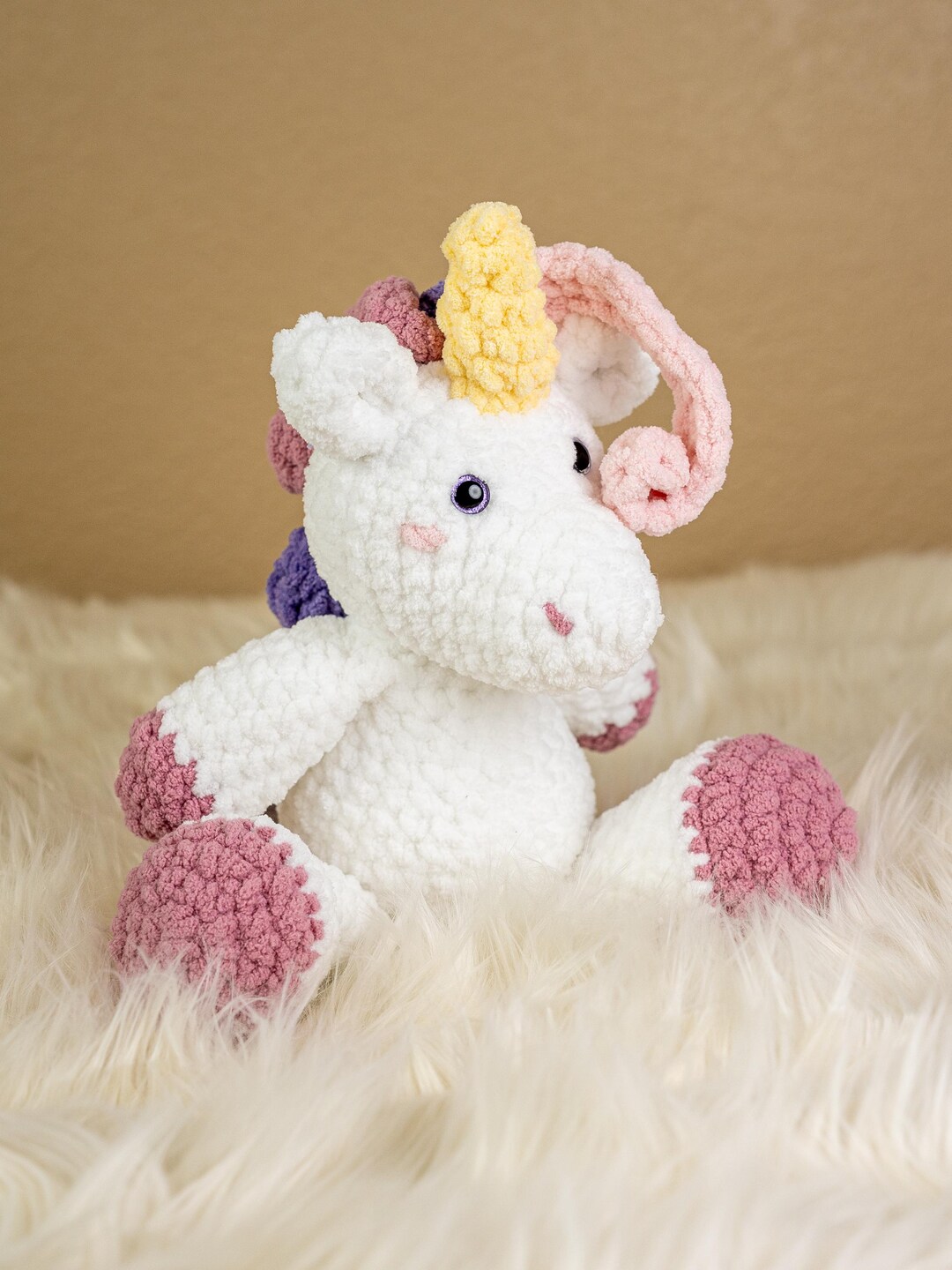 Crochet Ryu Luna the Unicorn | Crochet Amigurumi Plushie | Unicorn Stuffie ...