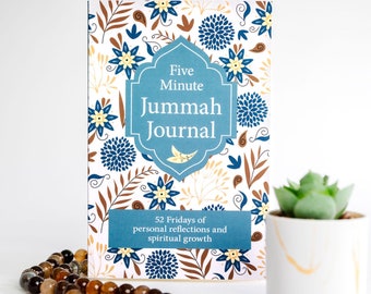 Presente para novo muçulmano, diário de atenção plena para muçulmanos, presente de diário para amigo muçulmano, lembretes de diário muçulmano, diário Jummah