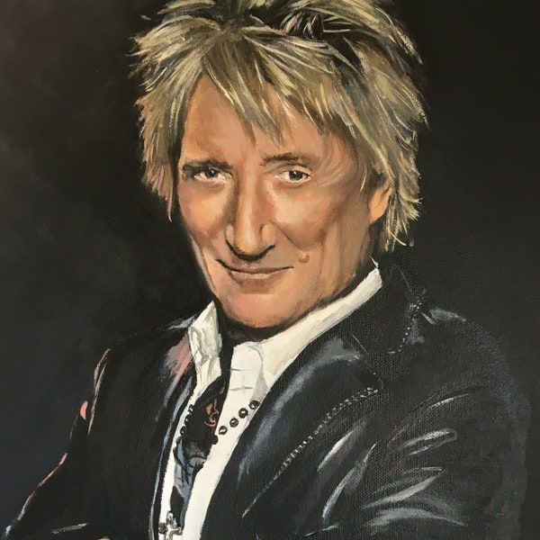 Rod Stewart - Art perfect gift direct from artist studio