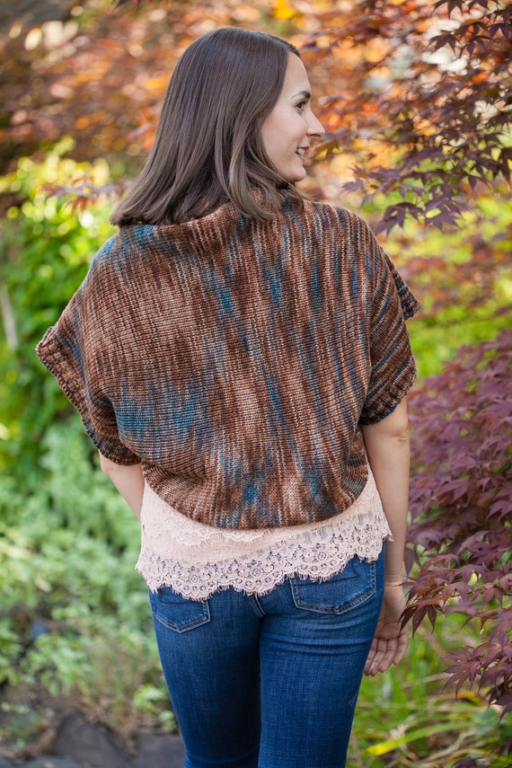 Loom Knit Blythe Shrug Pattern Make This With Long Or Short Etsy