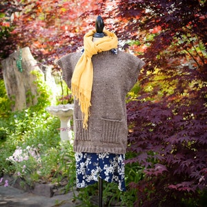 Tunica, maglione, top, poncho, gilet lavorati a telaio. 5 taglie, dalla piccola alla XL. MODELLO PDF.