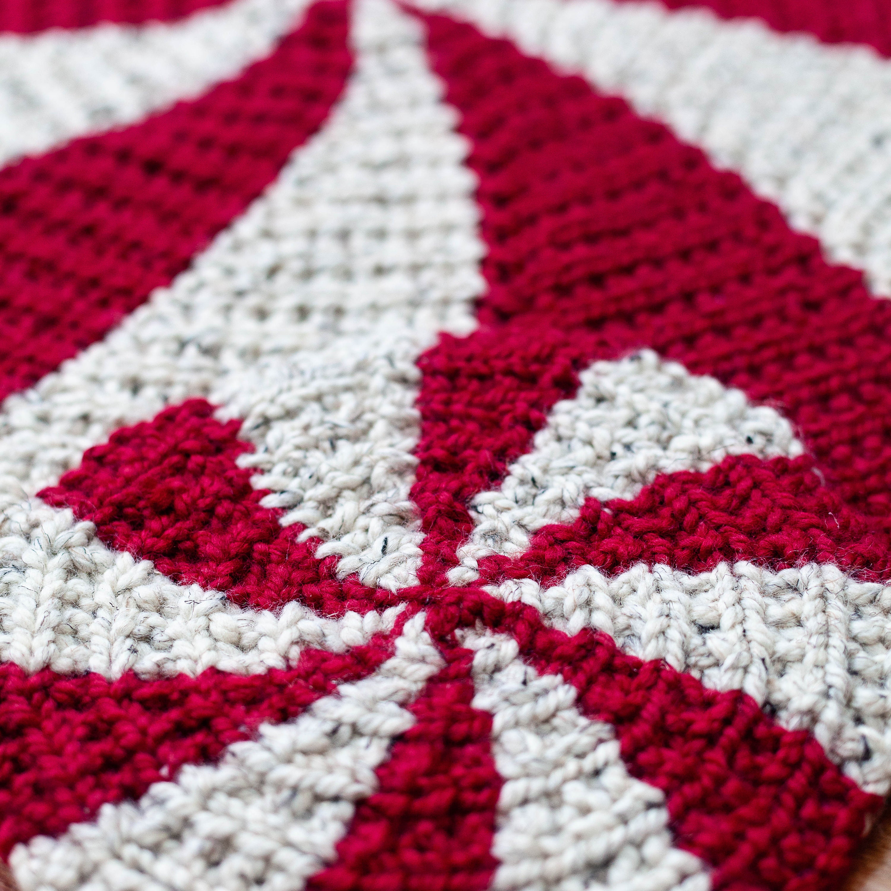 Loom Knit Rug PATTERN. Starlight Peppermint Pinwheel Color Etsy