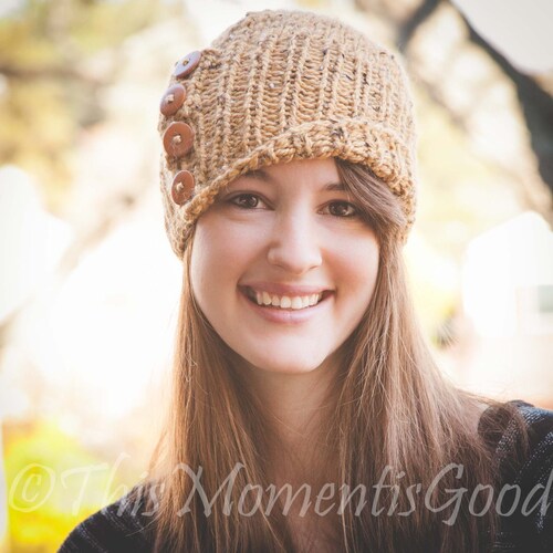 Loom Knit Tweed Cloche Hat PATTERN. the 