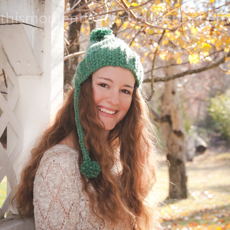 Loom Knit Split Brim Hat PATTERN. Loom Knit Earflap Hat Etsy Canada