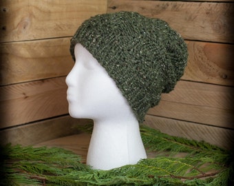 Loom Knit Men's Hat PATTERN, Pinecone Stitch Pattern, Ski Cap, Winter Hat, Unisex, Outdoor, Hunter, Men, Women, Teen. PDF PATTERN Download.