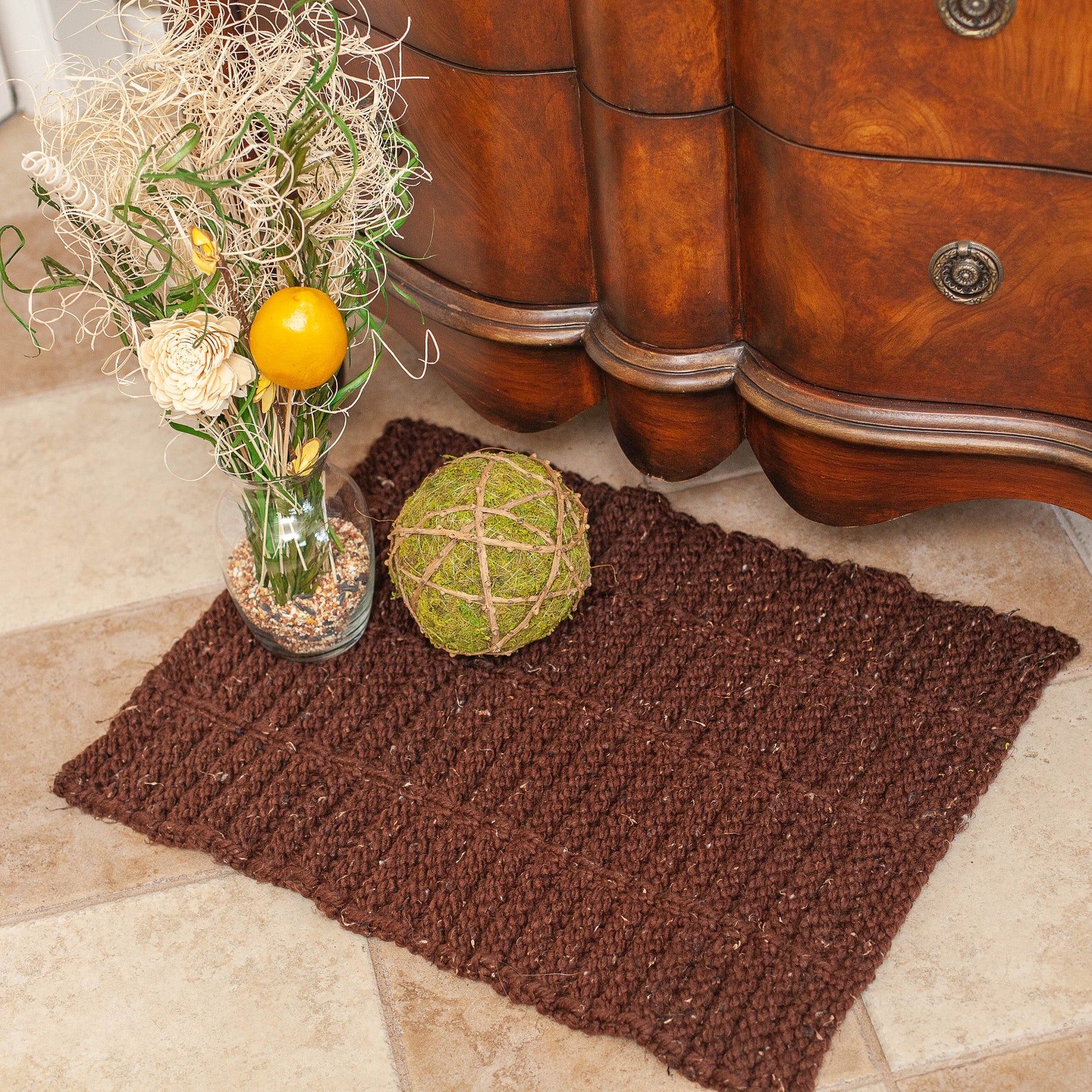 Loom Knit Rug PATTERN. Use as an accent rug bathmat doormat. Etsy