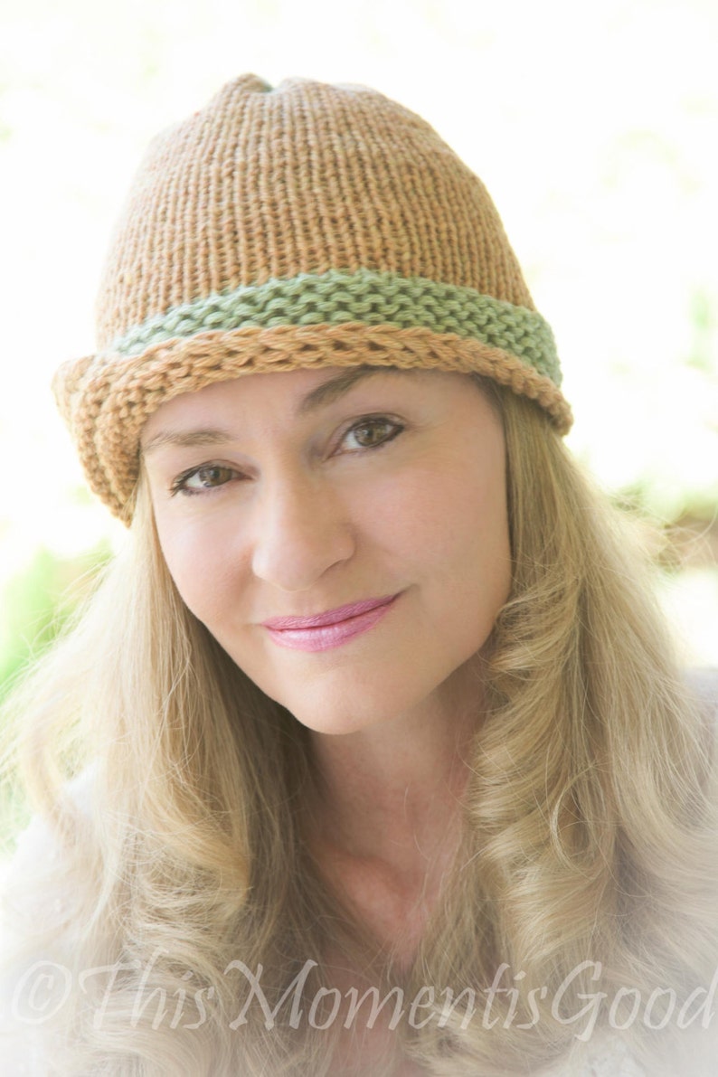 Loom Knit Folded Brim Cloche Hat PATTERN. Vintage Style Hat Etsy