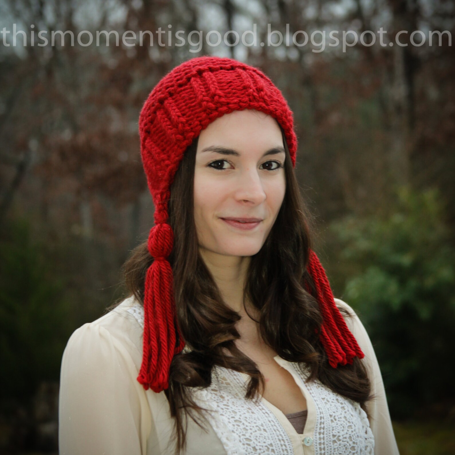 Loom Knit Earflap Hat With Tassels Pattern. Loom Knitting PDF PATTERN ...