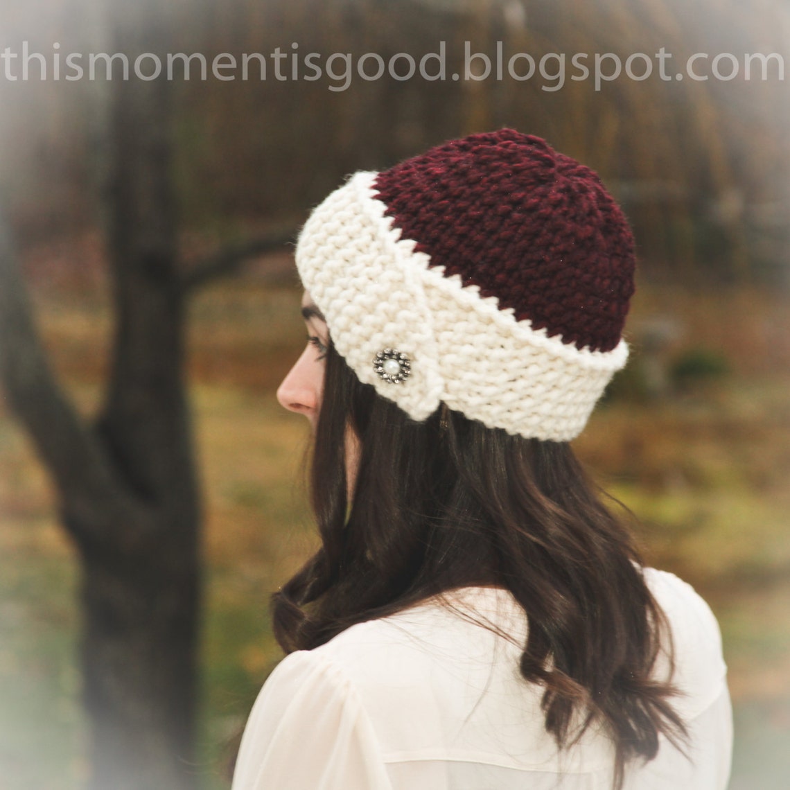 Loom Knit Cloche Hat PATTERN. 1920's Style Loom Knit Hat Pattern ...
