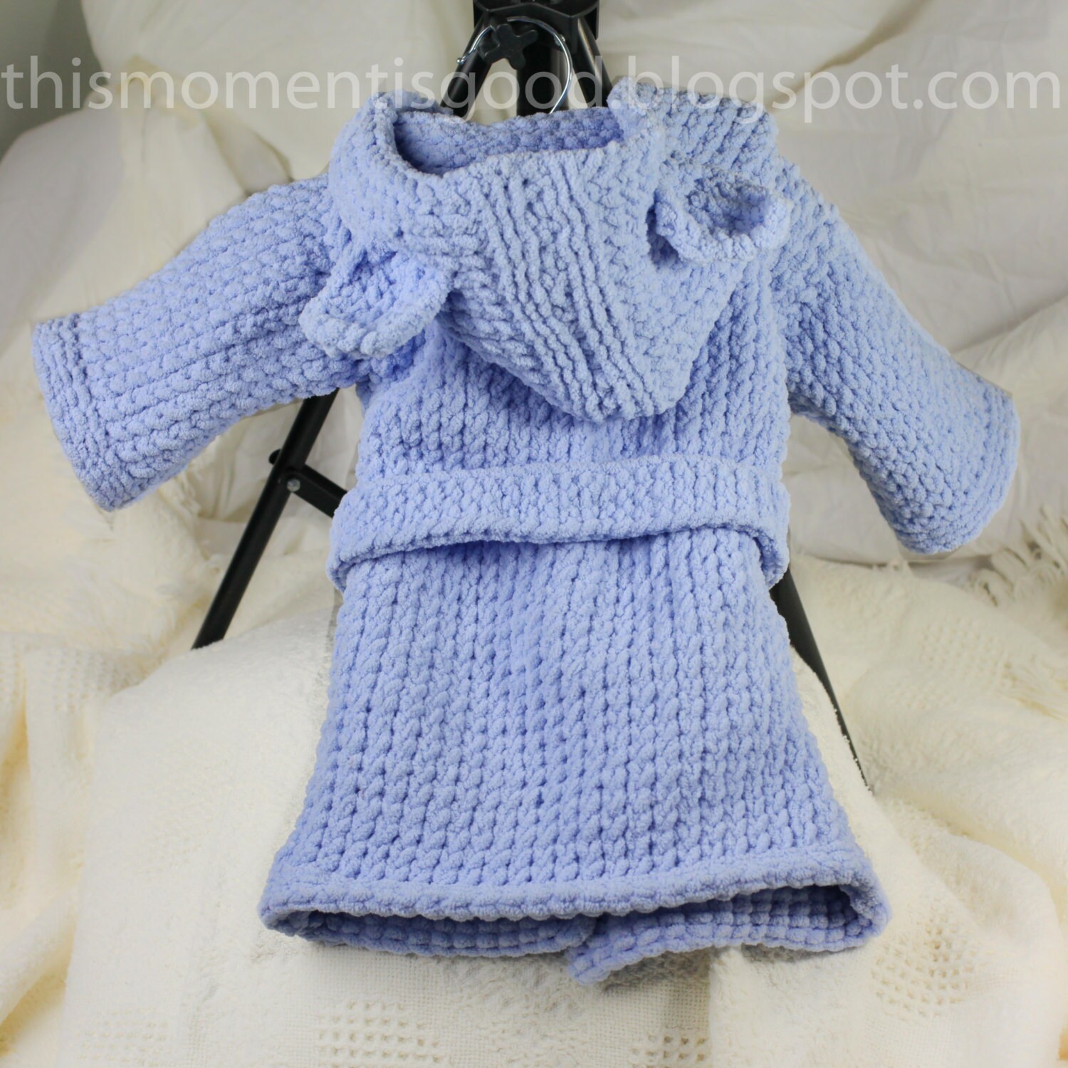Loom Knit Baby Bathrobe PATTERN. Spa Quality and Teddy Bear Etsy