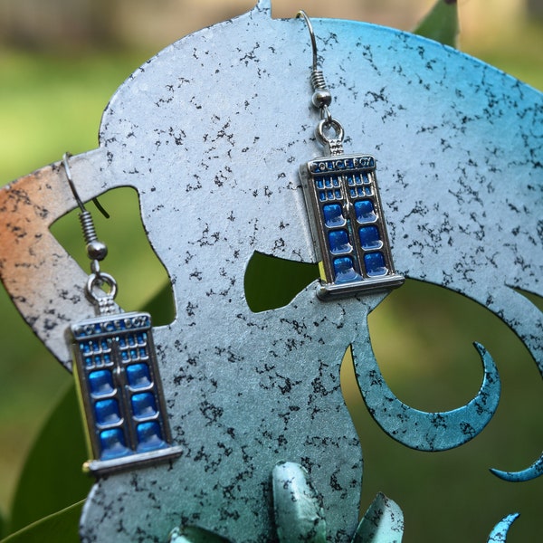 Tardis Earrings