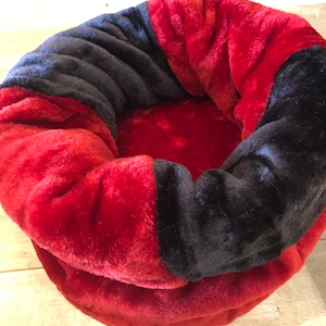 Luxury faux fur snuggle sack handmade in UK