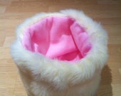 Luxury faux fur snuggle sack