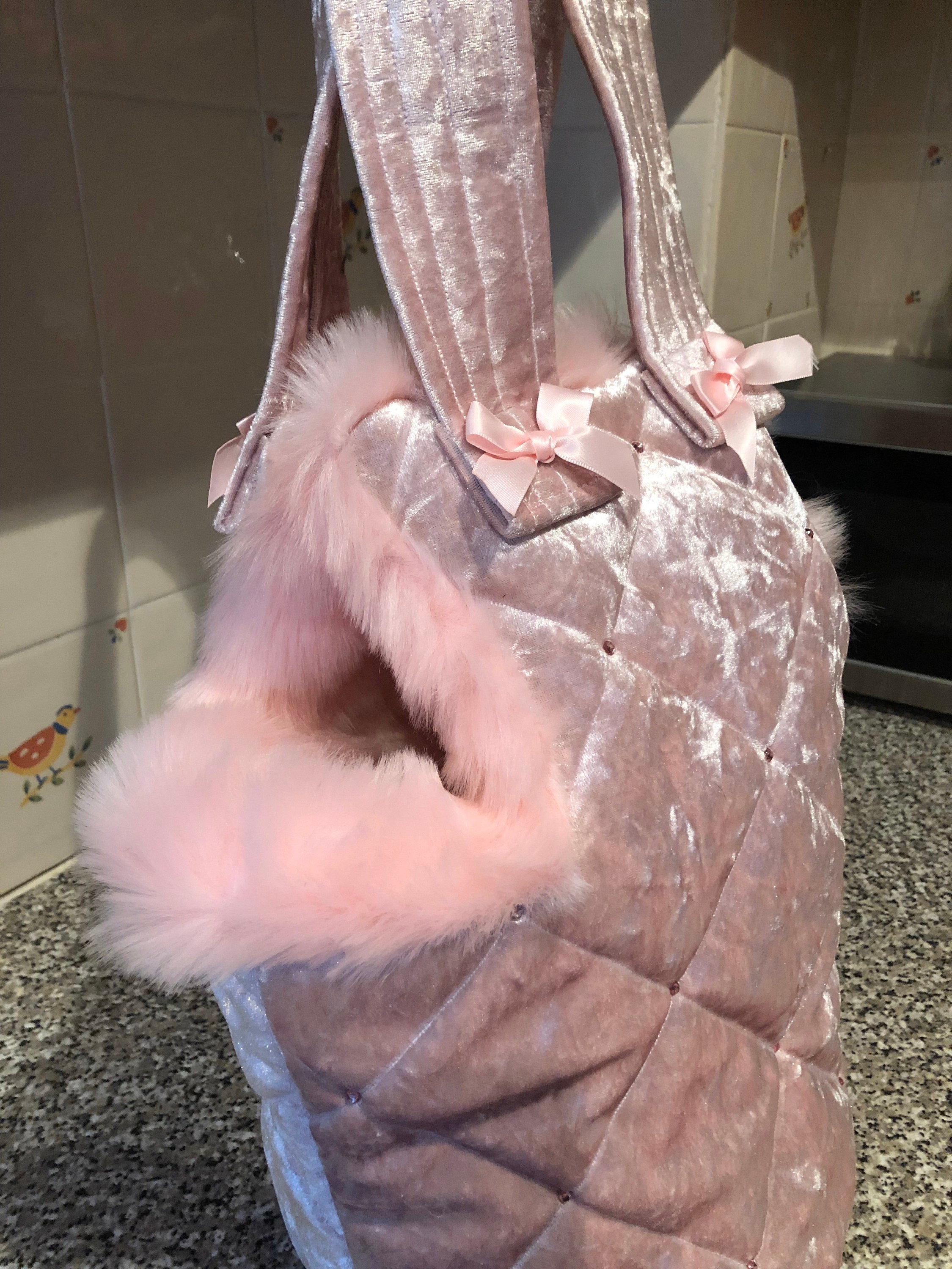 Vintage Juicy Couture Pink Velour Daydreamer Bag Scottie Dog 