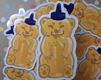 Waterproof Honey Bear sticker