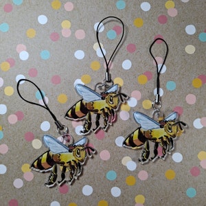 Acrylic Honey Bee Charm