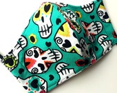 Sugar Skulls Face Mask Adult Face Mask Kids Face Mask Washable reusable Mask Face Mask with Pocket Magic Witches Skulls Halloween Face Mask