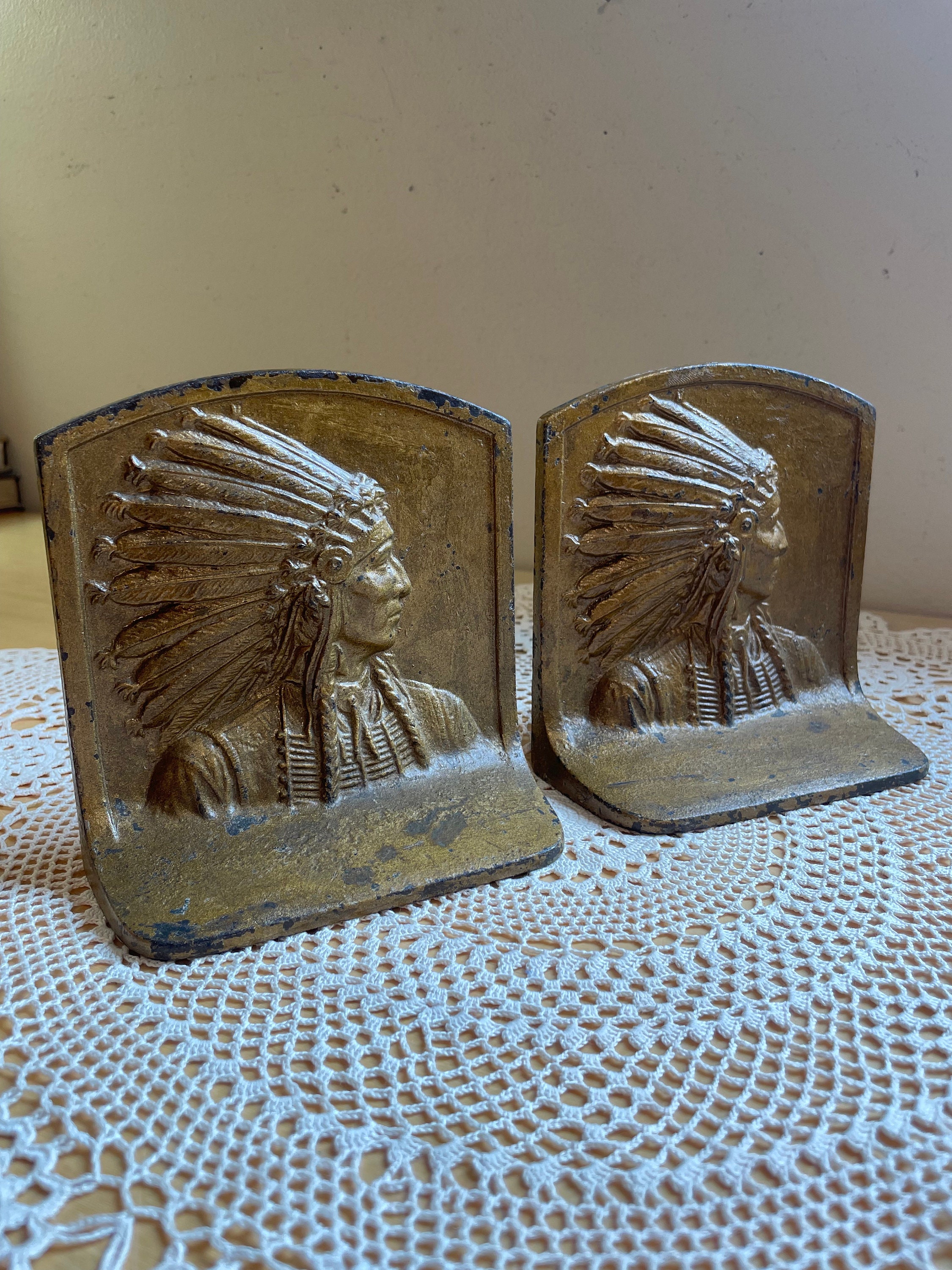 Indian Chief Book End - Etsy Indian Chief Book End - Etsy
