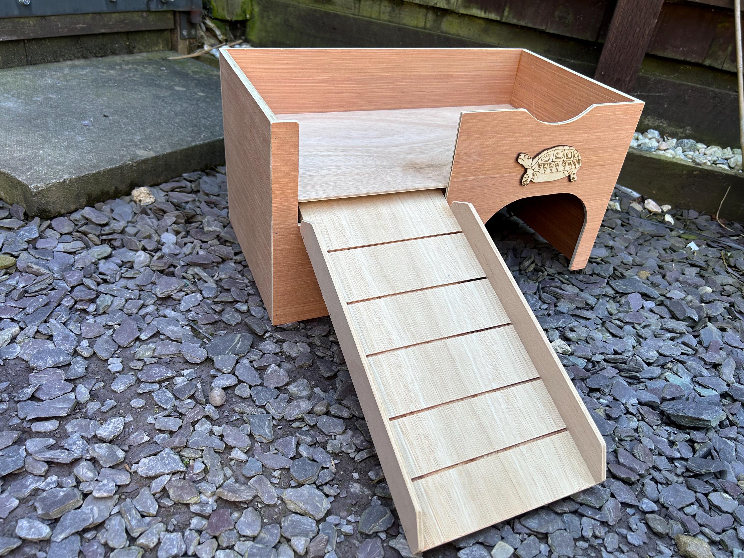 NEW UPDATED DESIGN Tortoise House /castle Shelter Hide. (wide Ramp and ...