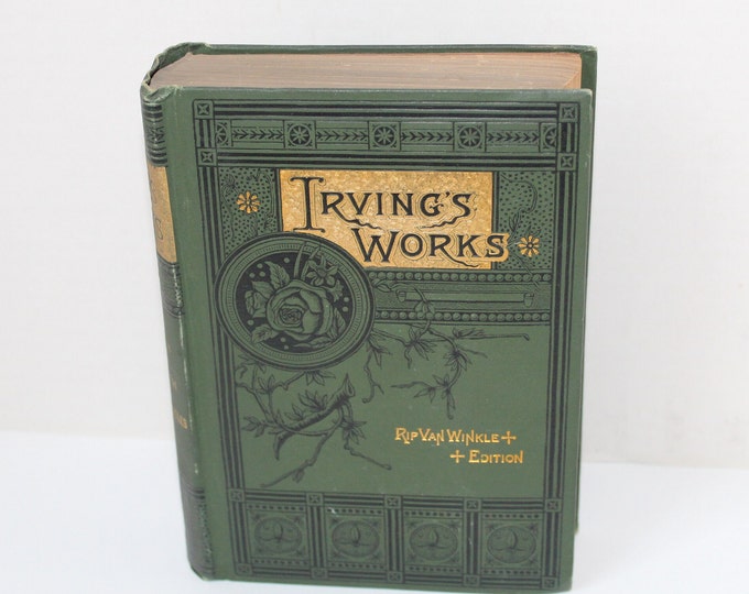 Antique Vintage Victorian Era Book Washington Irving's Etsy