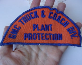 Vintage vecchio GMC Truck Patch - GMC Truck & Coach Div. Protezione delle piante, vecchia garza indietro