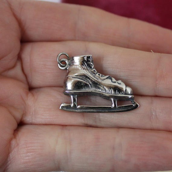 Vintage Older Solid Sterling Silver Detailed Ice … - image 4