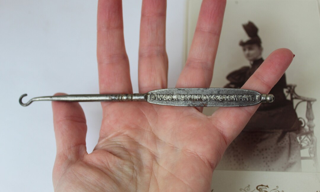 Antique Large Victorian Era Button Hook Tool Corset Hook Etsy