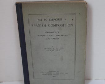Fotos de libros antiguos de West Point de 1906 de la USMA, cuaderno de composición en español con lista de clases de 1906 a 1910, fotos de la Academia Militar de West Point de EE. UU.