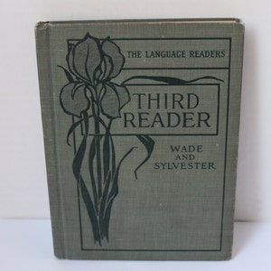 Antique Victorian Era 1906 The Third Reader Text Book by Principals of Public Schools Manhattan NY School Book, Children & Animal Stories