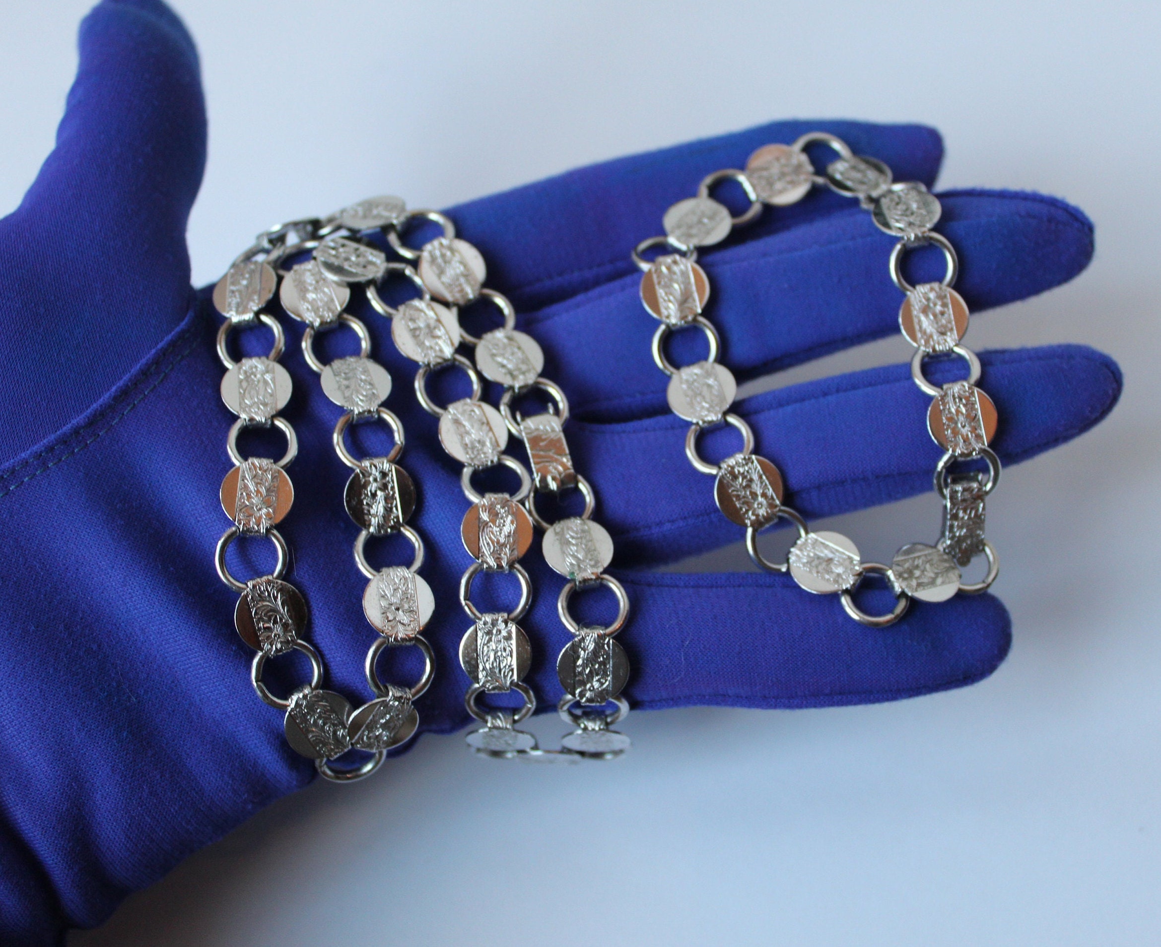 LOVELY LARGE VINTAGE 1960's Sarah Coventry Silver Tone Link Statement  Bracelet £28.61 - PicClick UK