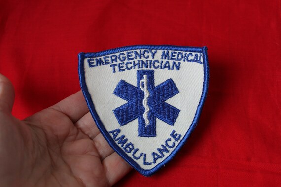 Paramedic Vintage EMT Ambulance 3" x 3" Emergency Medical Technician Patch 