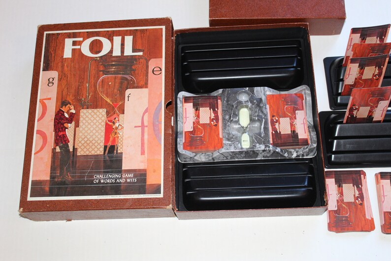 Vintage 1968 Mid Century Board Game FOIL 3M Bookshelf Game Etsy