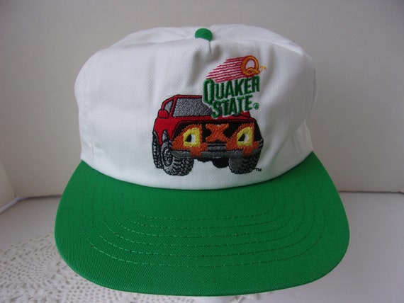 Vintage Quaker State Baseball Hat Cap, Jeep 4 x 4 Limited Edition, Made in U.S.A. Adjustable, Never Worn Excellent Condition Oil Hat
