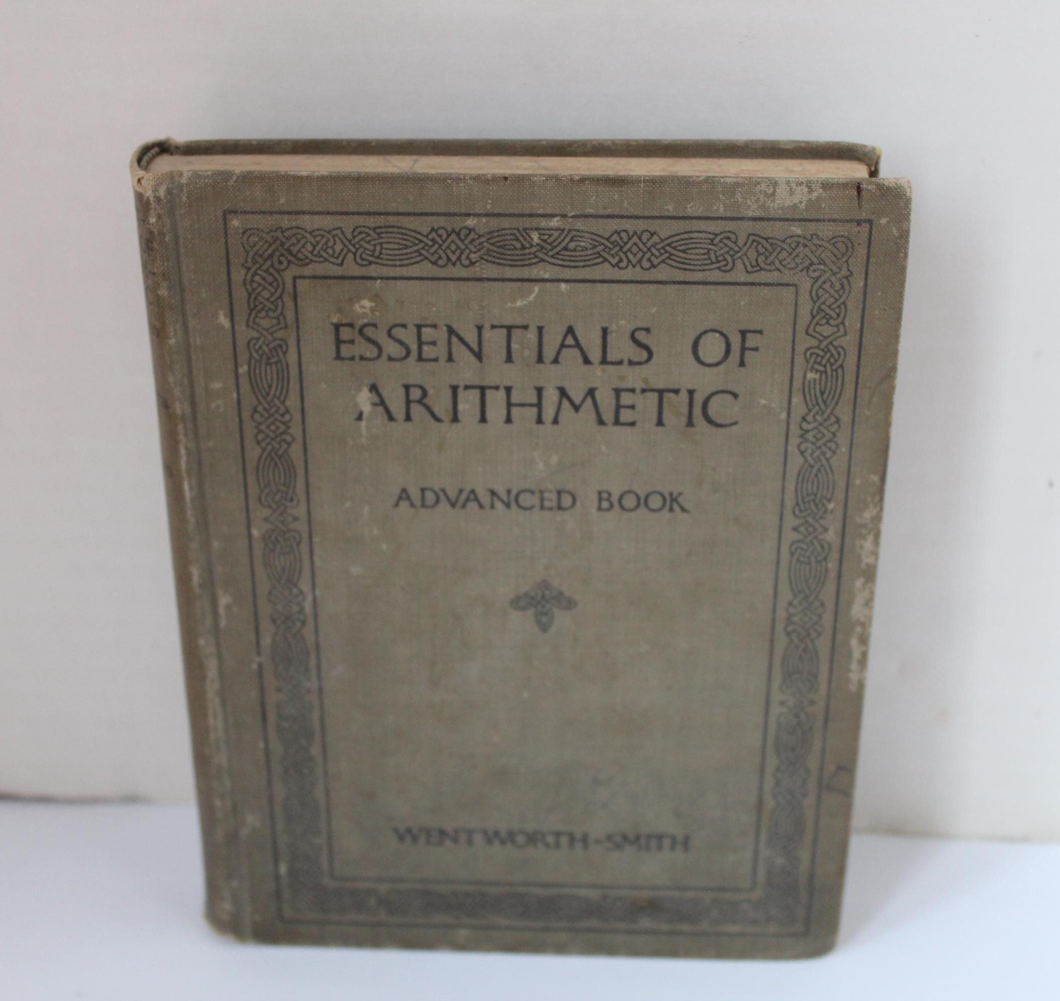 Old Math Scripts Antique Advanced Math Arithmetic School Book 1915, Illus. Industrial ...