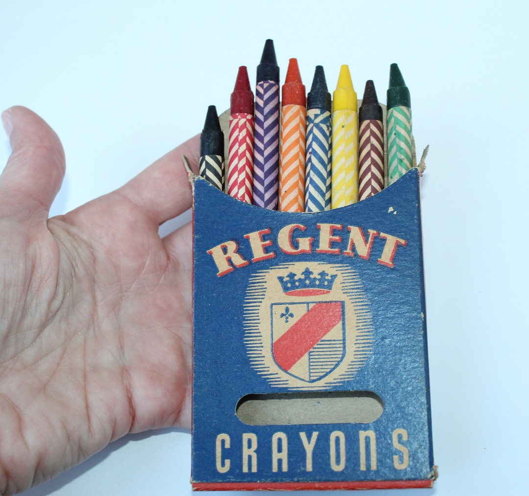 Vintage 1940s 1950s CRAYONS Mid Century School Supplies Art Supplies